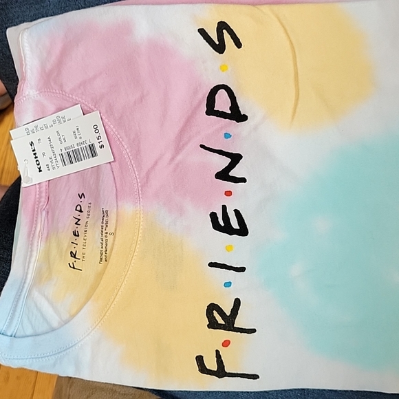 FRIENDS New Effect Tee  Short Sleeve  Cotton  Crew Neck  Girls S (7/8)  NEW - Picture 4 of 5